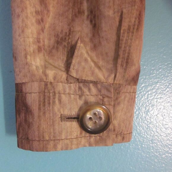 Creenstone Jacket Womens 40 Size 10/12 US Animal Print Lightweight Short Trench - Picture 3 of 15